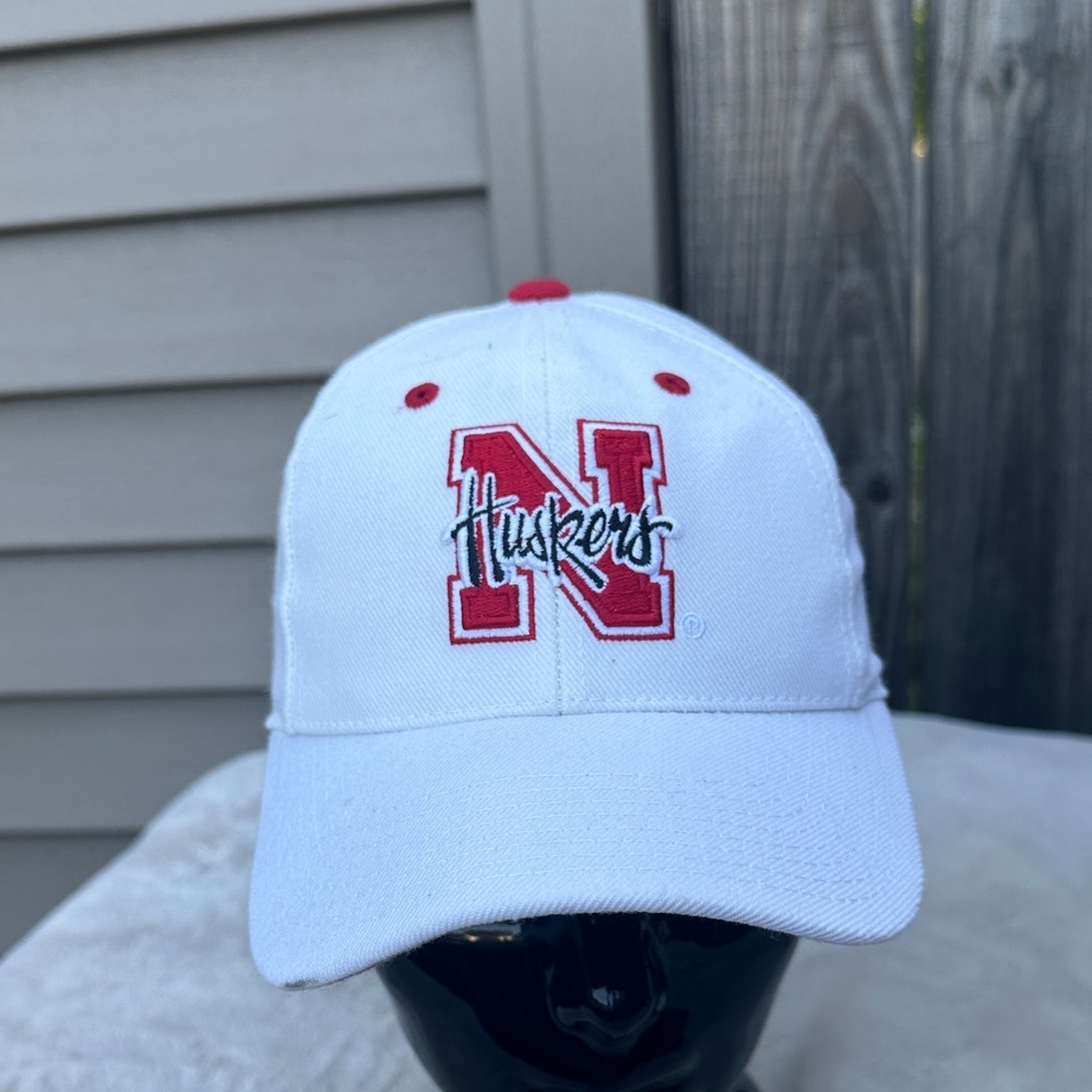 Puma Nebraska Huskers White and Red Baseball Cap